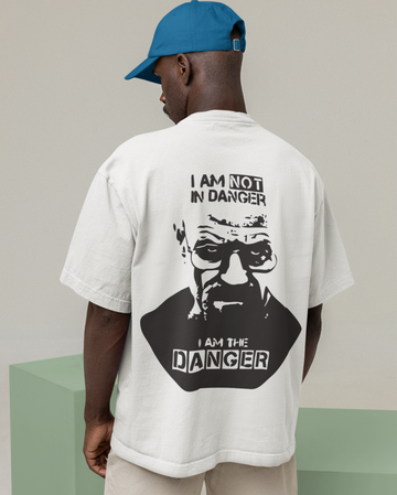 Walter White Quote Heisenberg "I Am The Danger" Oversized Graphic Tee