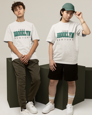 City of Dreams: Oversized NYC & Brooklyn Graphic Tee