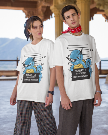 Free Squirtle! Oversized Graphic Tee