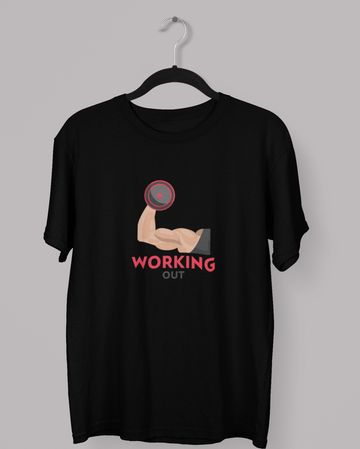 Working out Printed tshirt