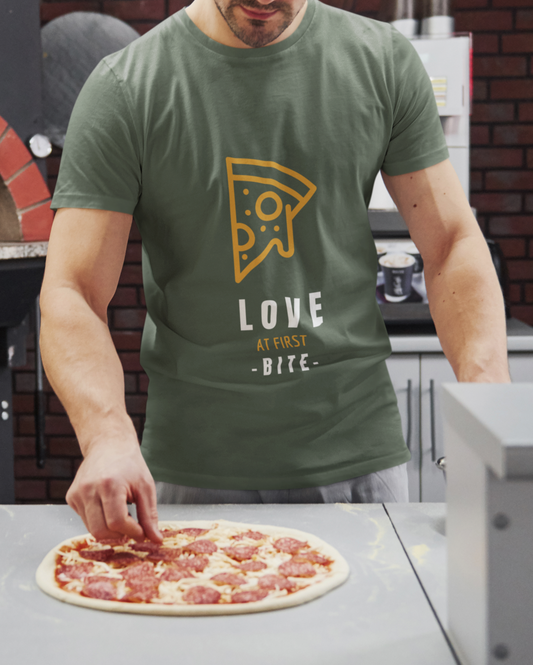 Love at first bite Men's Printed Tshirt