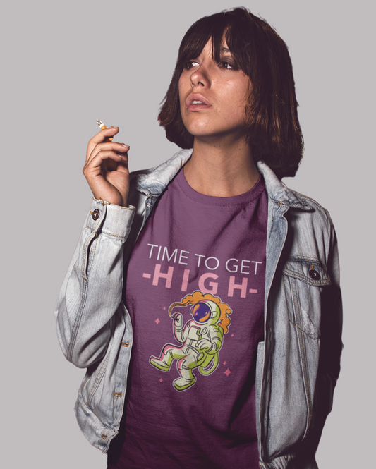 Time to get High Women's  printed T-shirt